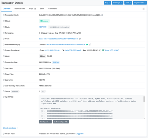 Decoding an Ethereum Transaction